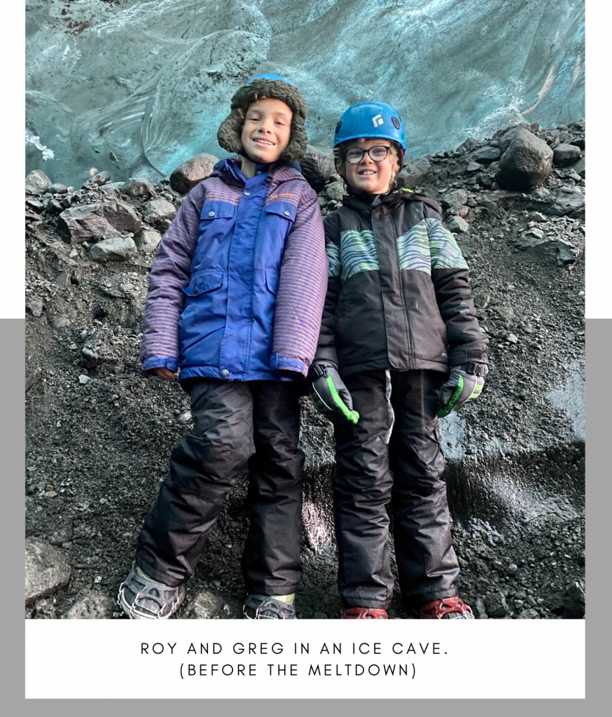 Kids at the Katla Ice Cave