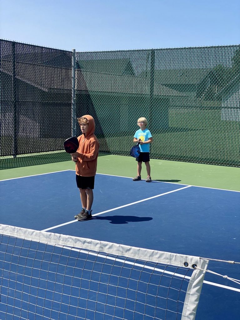 Kids playing pickleball at Ocean Shores Washington