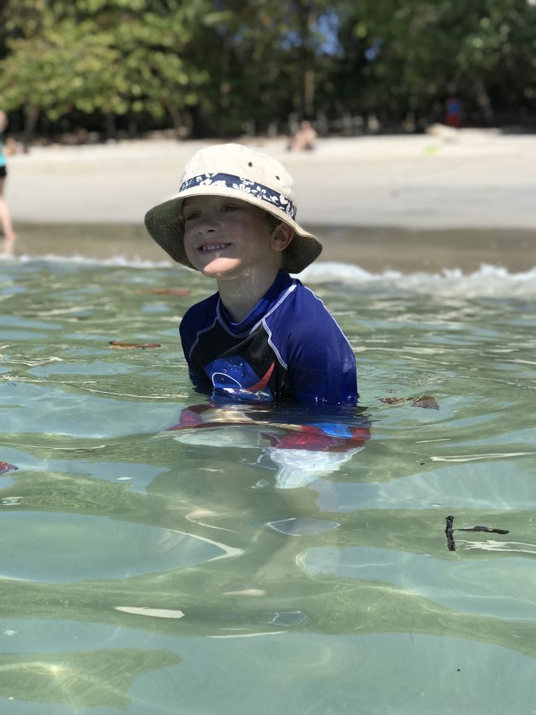 swimming at Manuel Antonio